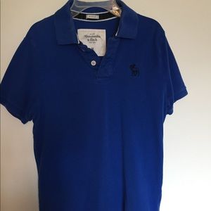 Blue polo shirt
